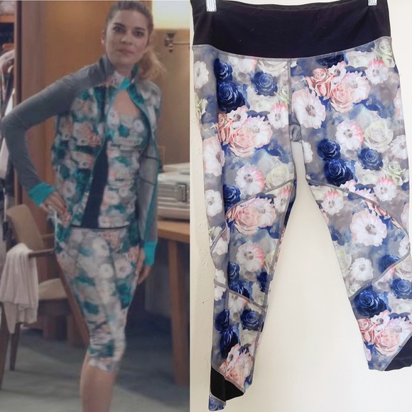 MPG Pants - ASO Alexis Rose Schitts Creek Floral Yoga Pants/Leggings